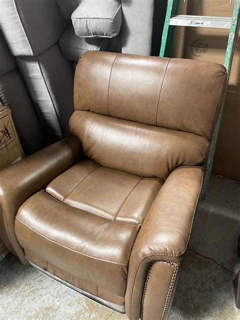 barcalounger presley leather power recliner